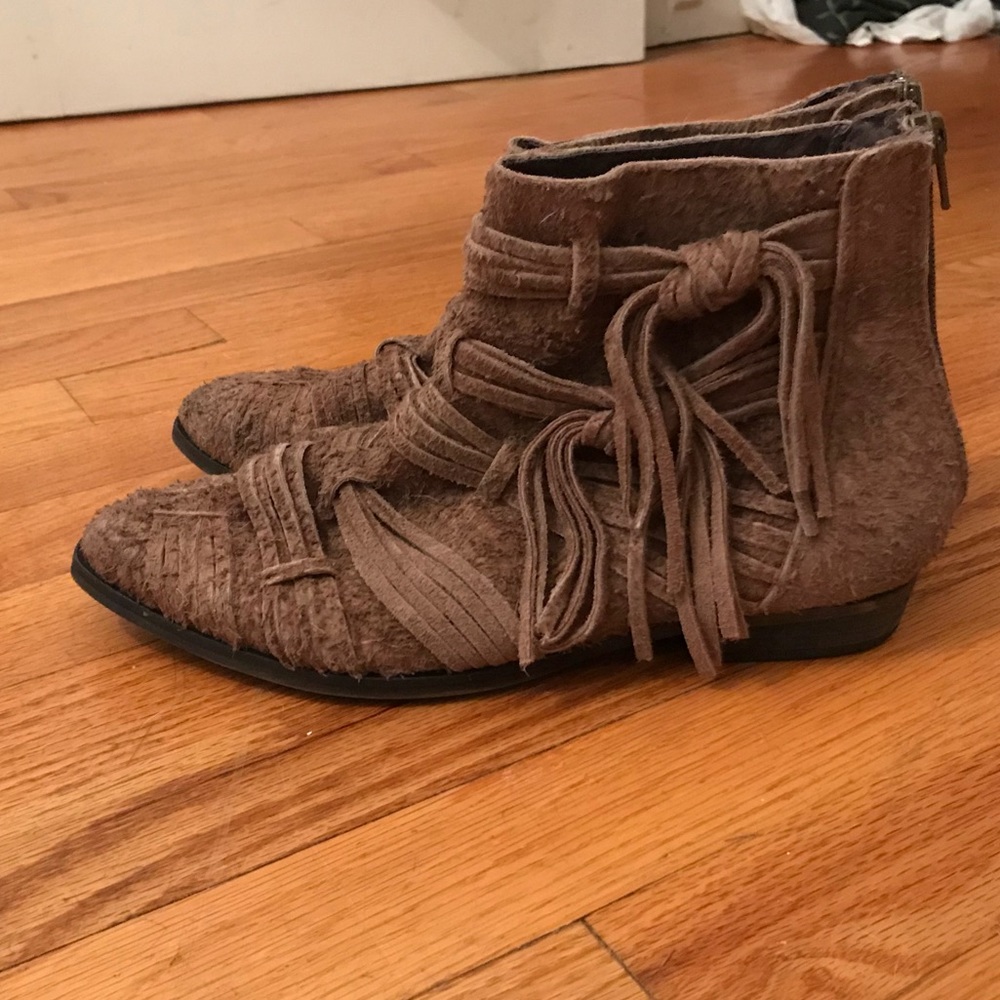 Free People tan bootie